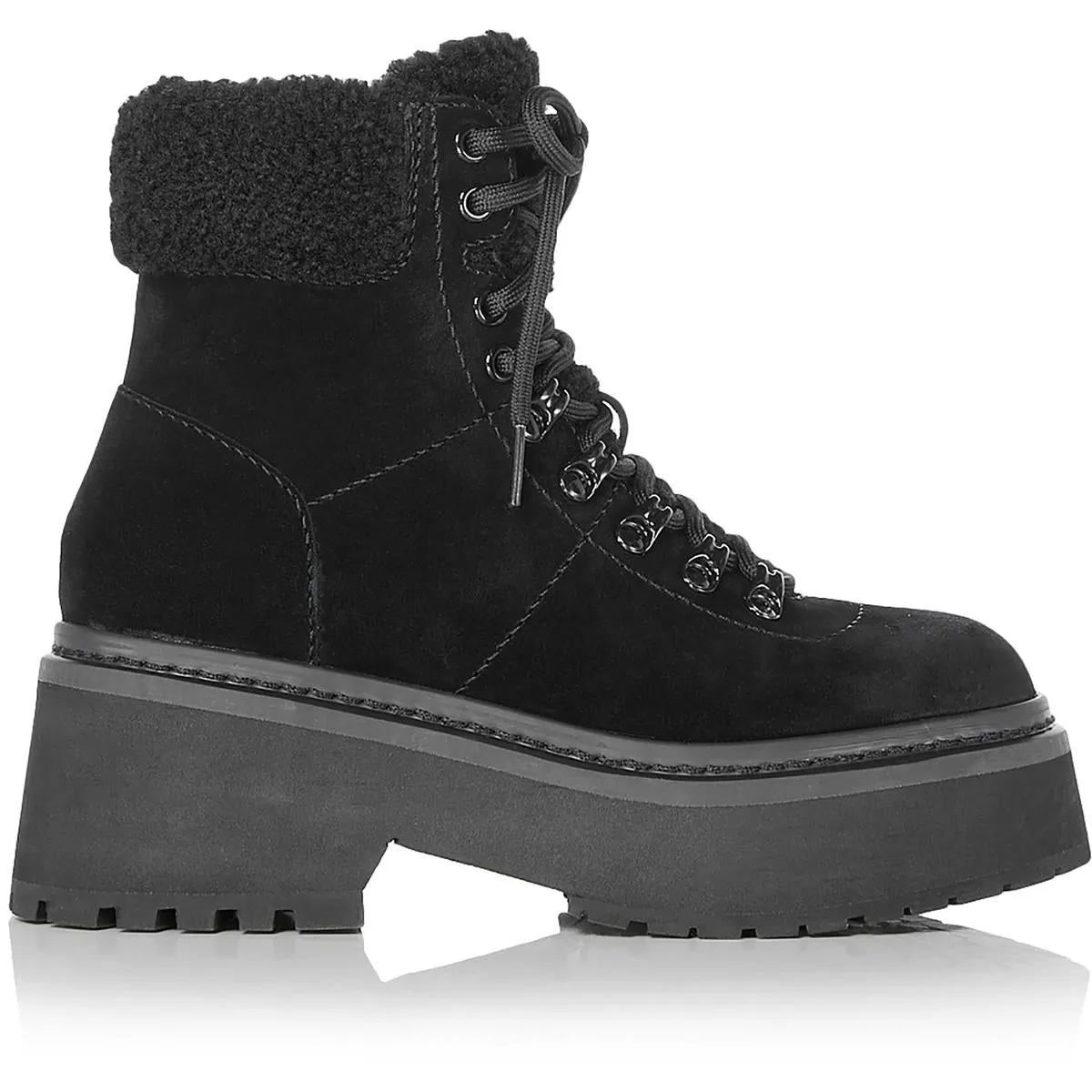 Aqua Womens Thea Suede Zipper Winter & Snow Boots
