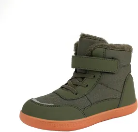 Boys Girls Barefoot Winter Boots With Wide Toe Box Slip Drop Sole Ankle Winter Snow Boots For Boys Size 5 Shoes