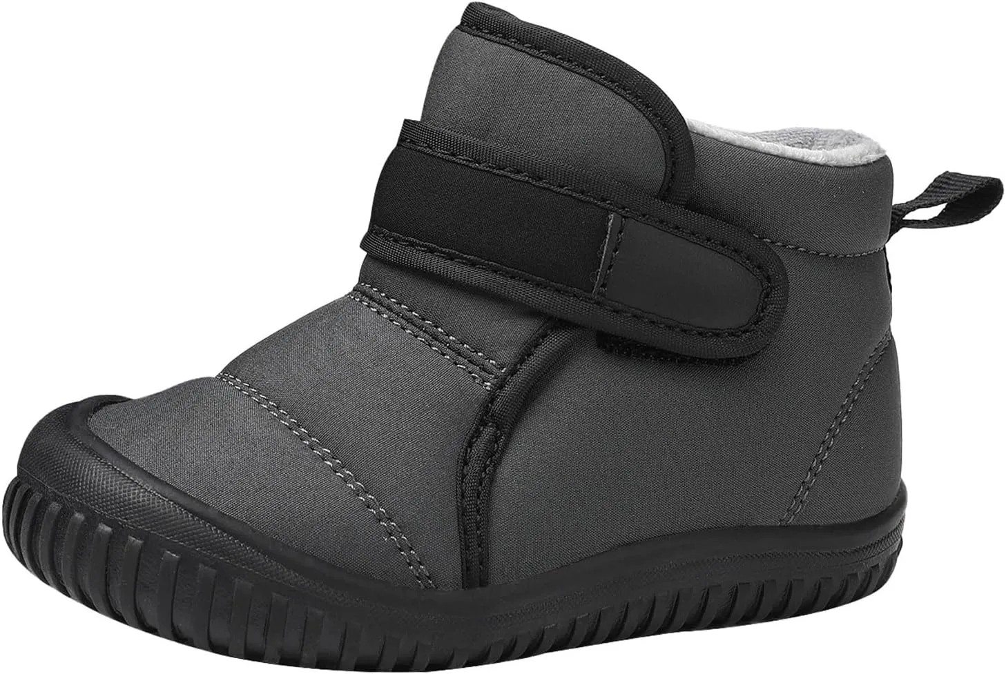 Boys Kids Fuzzy Snow Booties Winter Ski Shoes Childrens Cotton Warm Open Toe Non Slip Boots Fashion Warm Comfy Shoes