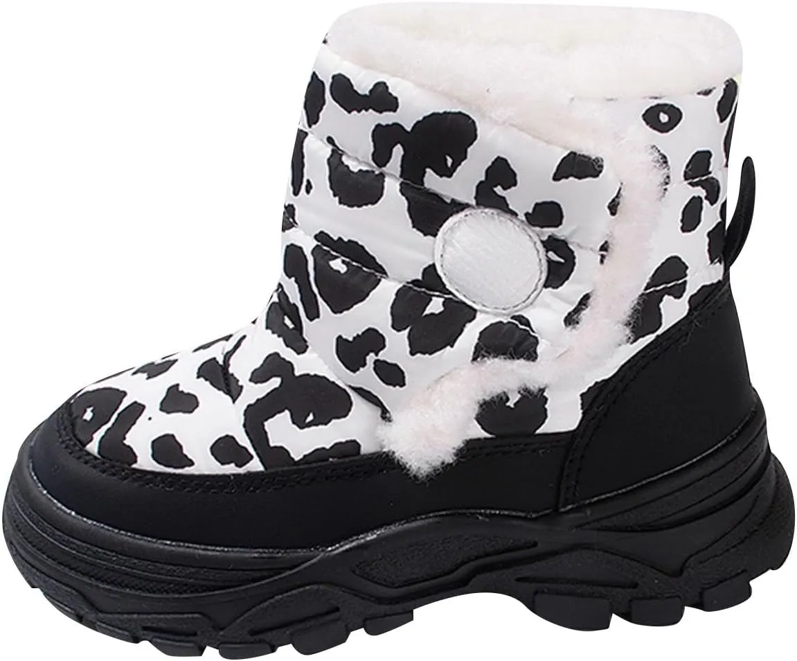 Boys Snow Shoes Insulated Winter Walking Shoes For Boy Hiking Boots Girl Waterproof Cold Weather Boots Boy