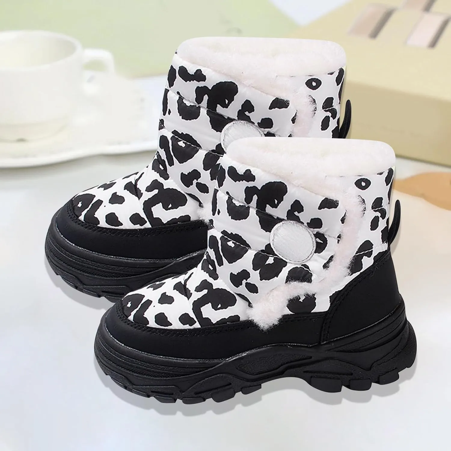 Boys Snow Shoes Insulated Winter Walking Shoes For Boy Hiking Boots Girl Waterproof Cold Weather Boots Boy