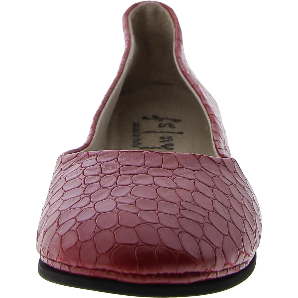 FS/NY Womens Faux Leather Flat Ballet Flats