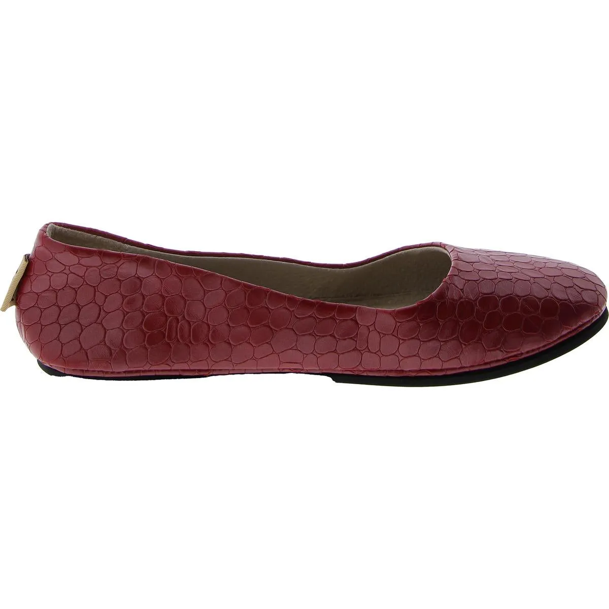 FS/NY Womens Faux Leather Flat Ballet Flats