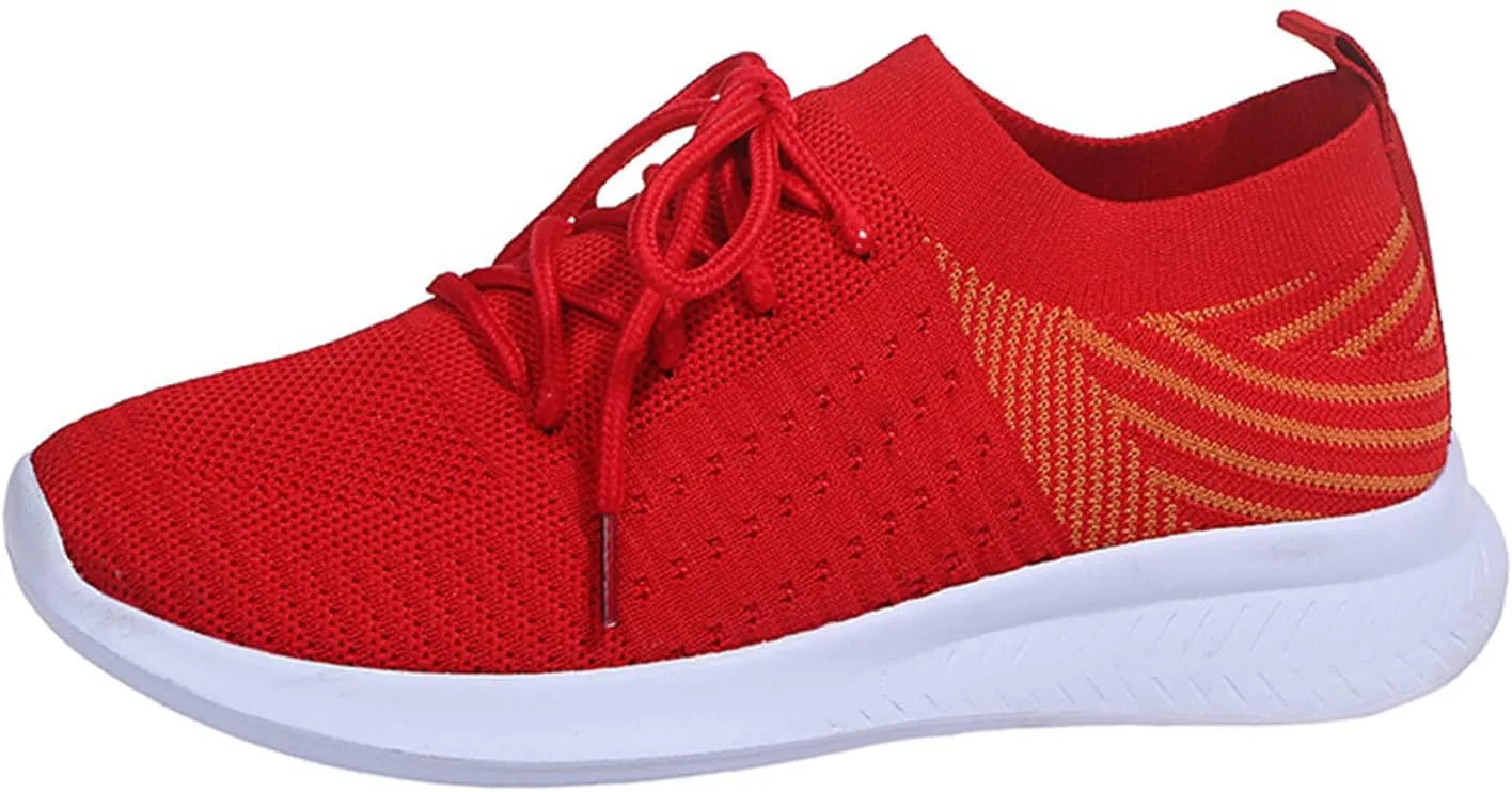 SBGMoSJ Running Shoes Womens Lightweight Fashion Sport Sneakers Zapatos Antiderrapantes para Mujer Womens Slip On Shoes Wide Width Womens White Platform Sneakers Zapatos Antideslizantes para Mujer