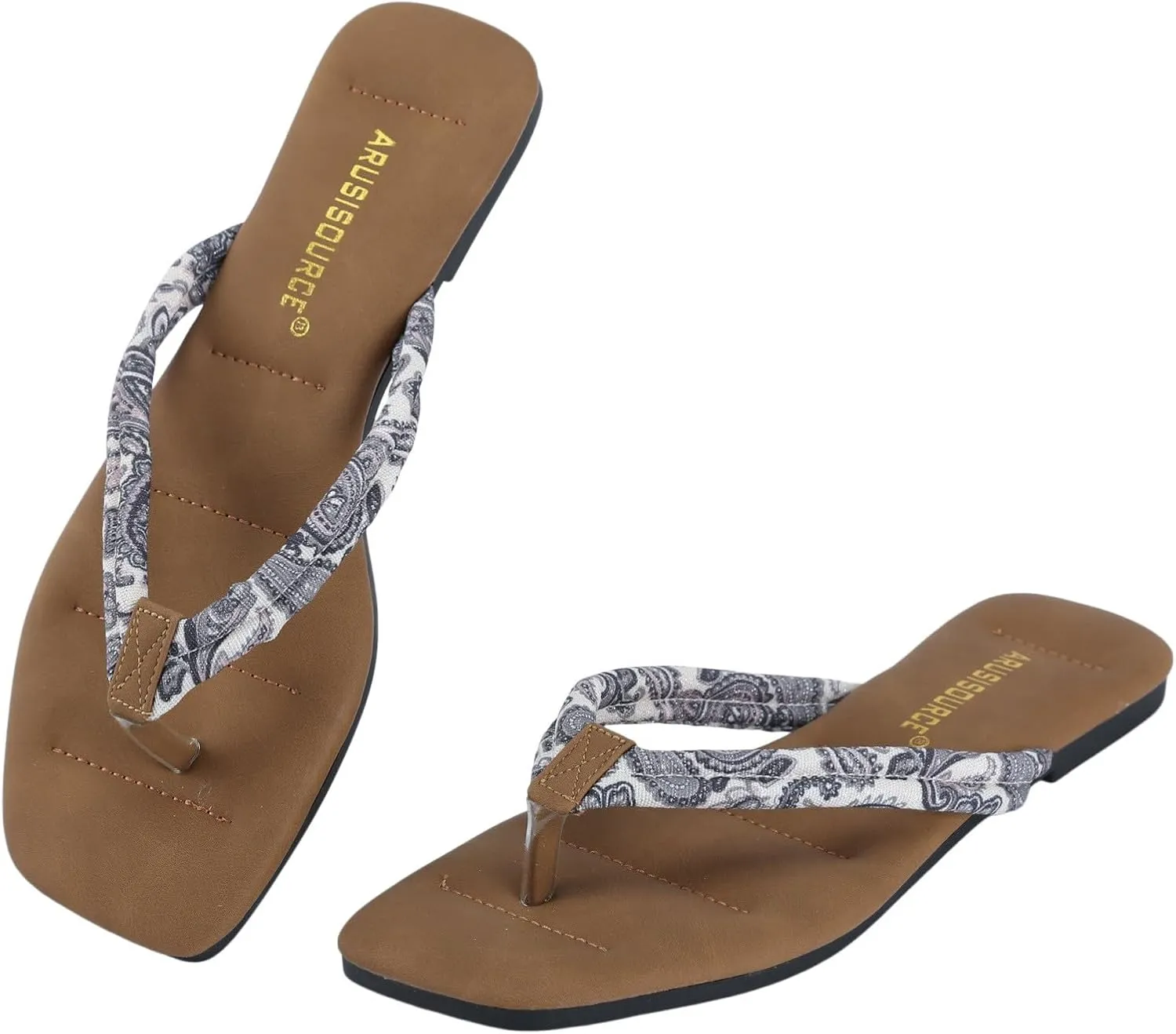 Women Shoes Soft Soled Flip Flops Fashionable Flip Flops Beach Tie Dye Printed Beach Sandals for Women Sandals with Heel
