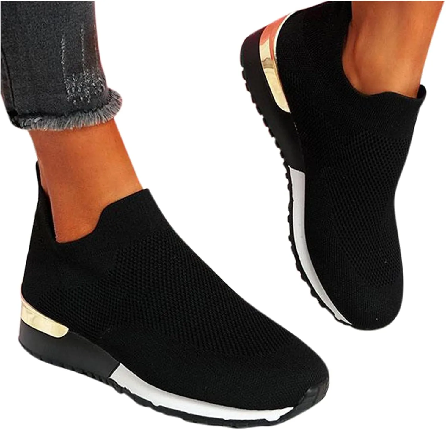 Women's Fashion Sneaker Non Slip Lace Up Comfort Women's Work or Walking Sneakers Tennis Shoes Women Sports Loafer Women Running Sneakers Men