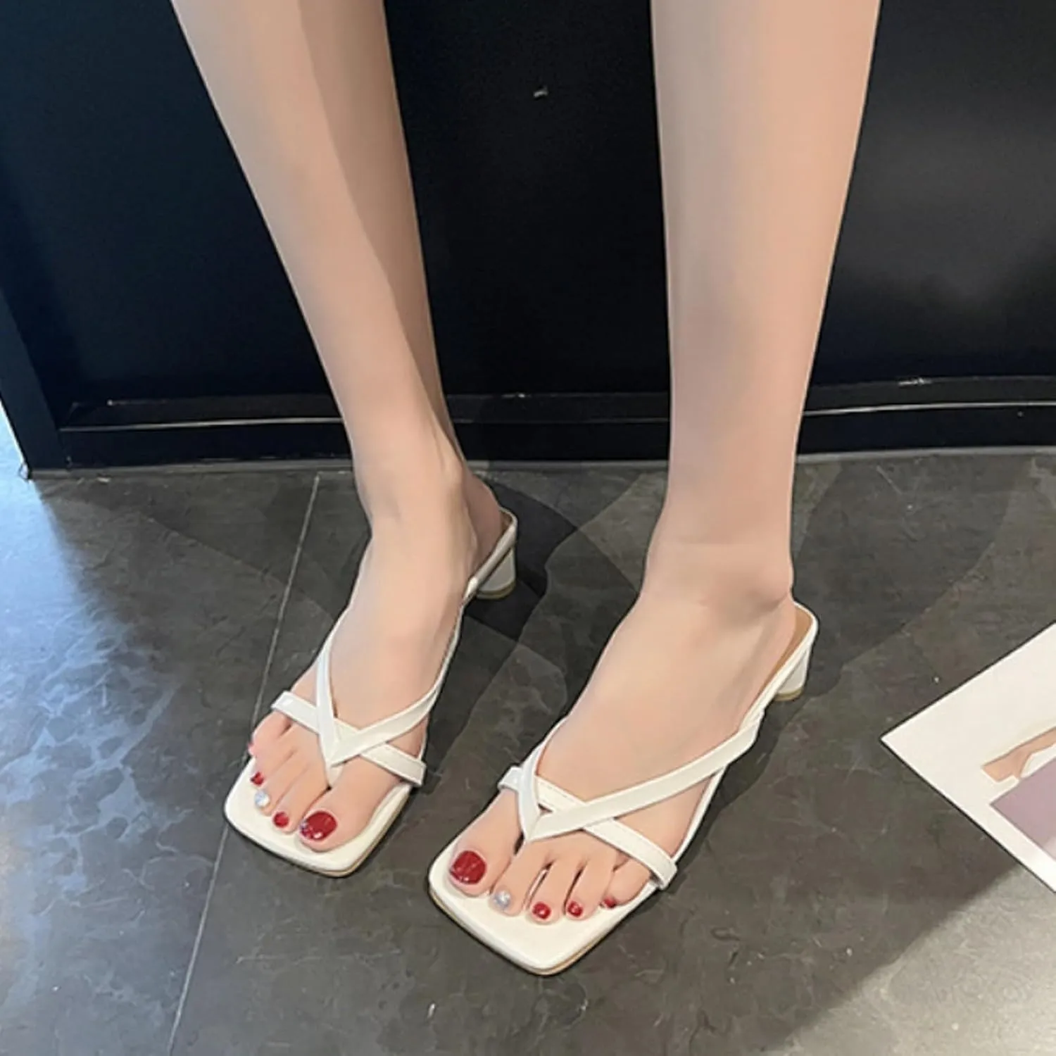 Womens Flip Flops Flip Flop Slippers Comfortable Beach Sandals Slip on Thong Flat Sandals Sandals for Women