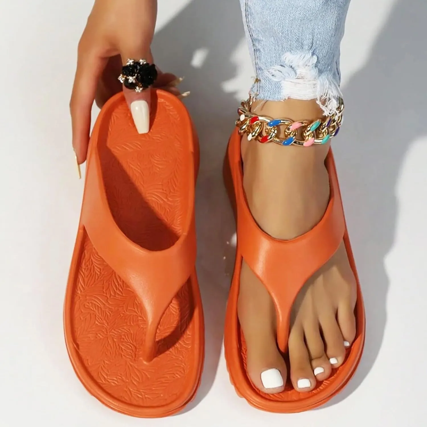 Women's Sandals Womens Arch Support Flip Flops Summer Sandals for Women Women Indoor and Outdoor Flip Flop