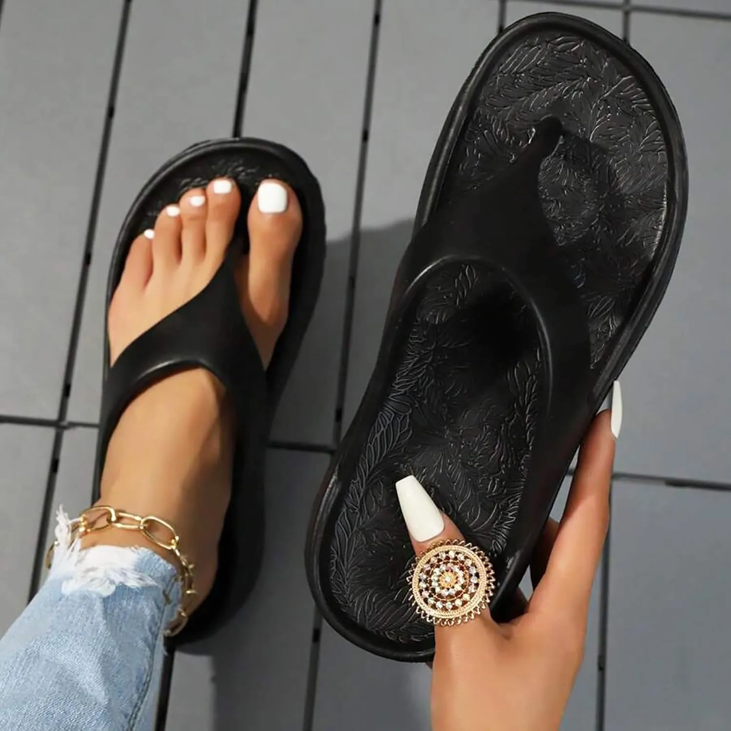 Women's Sandals Womens Arch Support Flip Flops Summer Sandals for Women Women Indoor and Outdoor Flip Flop